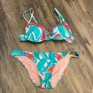ADORABLE Palm Print Bikini